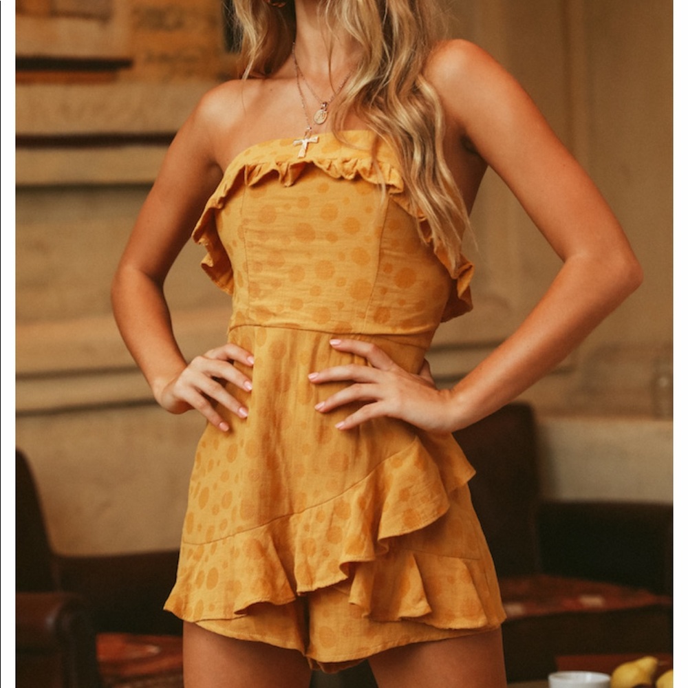 Gold romper from Hello Molly